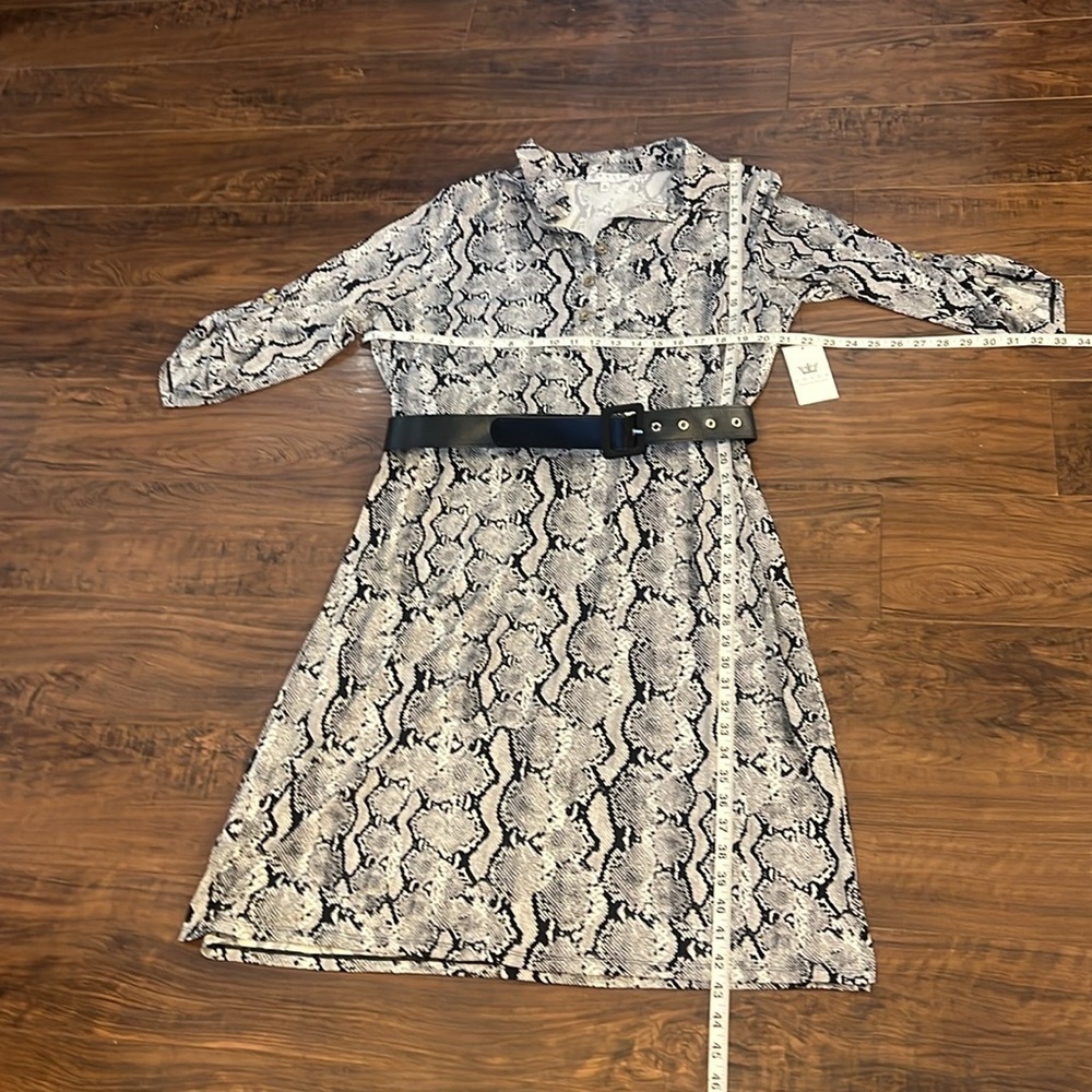 NWT Chaos New York Long Reptile Inspired Print Dress sz. XL - Picture 8 of 12